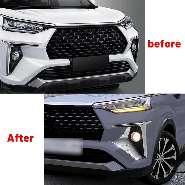 For Veloz Avanza 2022+ Chrome Tåkelys foran Tåkelys Tåkelys Rammedekorasjon