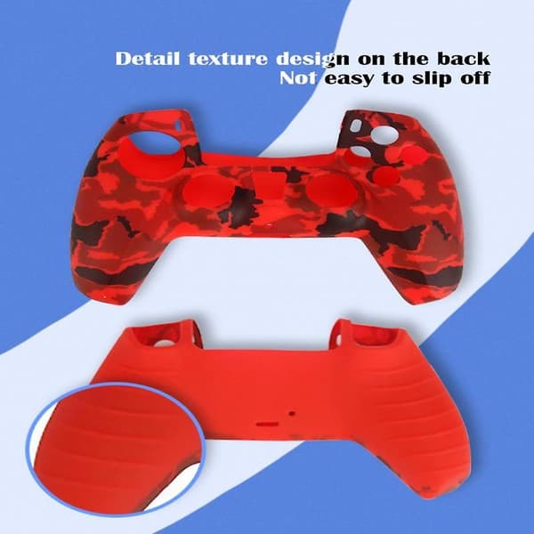 Silikonecover til PS5-controllere, beskyttende cover til controller, 5 greb, joystick-beskyttelse, spiltilbehør
