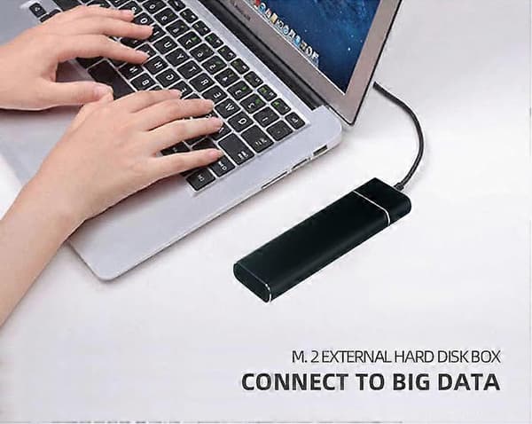 M.2 NVME SSD hårddiskfodral Typ-C 3.1 aluminiumlegering mobil hårddiskbox externt hårddiskfodral 10 Gbps adapter M-nyckel HD-lagringsbox för bärbar dator PC