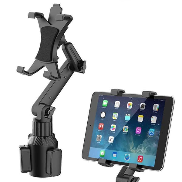 Bil Kopholder Tabletmontering, Justerbar Tablet- og Smartphone Bilholder Kopholder Telefonmontering