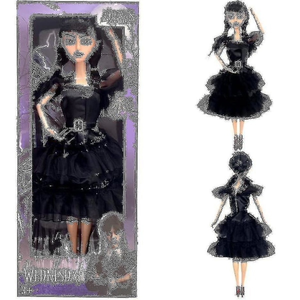 Keskiviikko Addams Dolls Pehmolelut, Liikkuvat Keskiviikko Adams Dolls lapsille Black Sari Dress