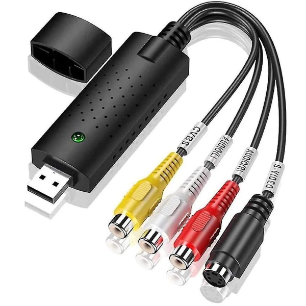 USB Audio Video Capture Card, Video Grabber Vhs Vcr Tv till DVD Converter