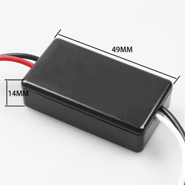 LF-100A Bil Blinklys Strobe Kontroller Blinkmodul Black