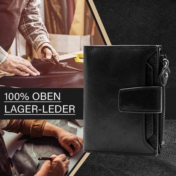 Plånbok Herr RFID-skydd Äkta Läder, Vertikal Plånbok, Fars Dagspresent