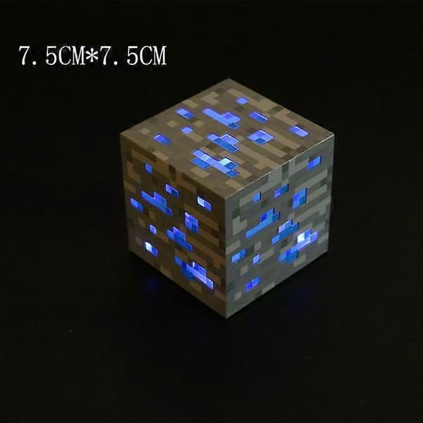 Minecraft-lys, oppladbart, dekorativt nattlys