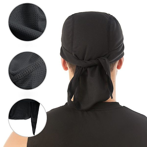 2st snabb torr cap Bandana Andas sommarlöpbandana Bandana Ciclismo Piratmössa Pannband Herr Cap blue