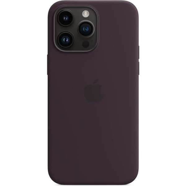 Applen silikonikuori MagSafella iPhone 14 Pro Max -puhelimelle, lila