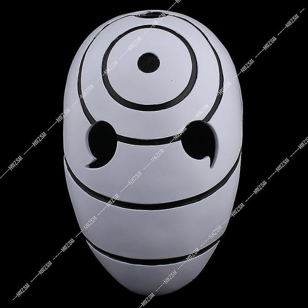 Anime Uchiha Obito Mask Tobi Akatsuki Ninja Cosplay Kostymer Pvc Masker Halloween Tre-ögon Mask Present