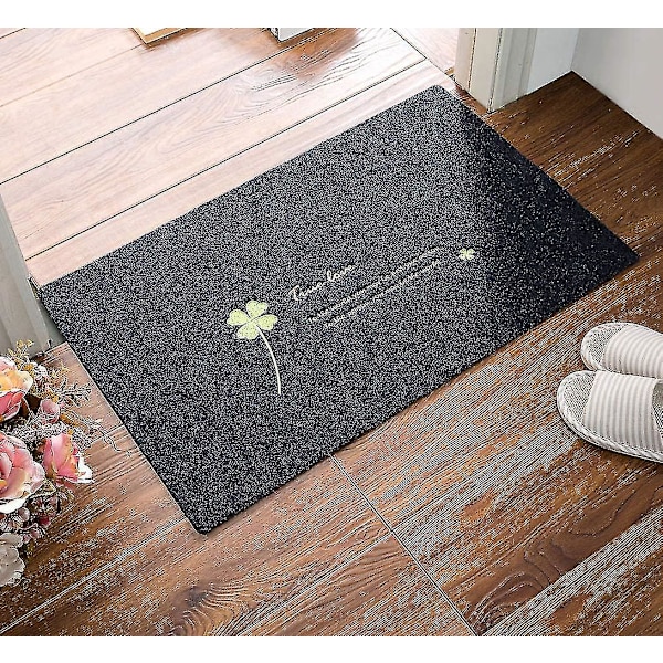 Pxcl Ovimatto Ovimatto Sisääntulomatto Sisääntulomatto Pölynkeräysmatto Liukumaton askelmatto Ovimatto Useita kuvioita 40x60cm Nelilehtinen apila (harmaa lehti) 50*80