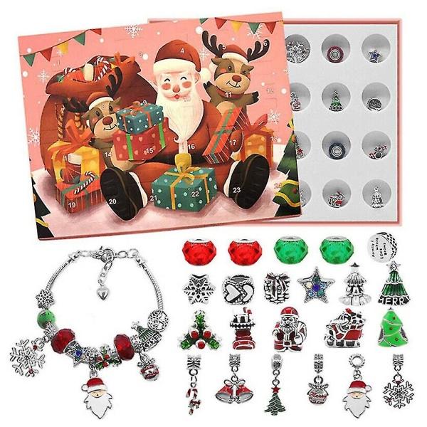 Jularmband gør adventskalender Countdown Diy Kit as picture