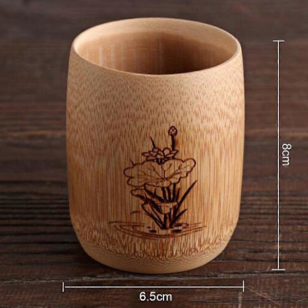 Naturlig Bambus Juice krus og kop Drikkekrus til Sake kaffe og te, 12 Designs at Vælge Imellem G