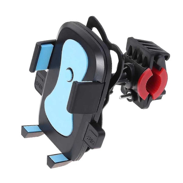 Sykkeltelefonholder Universal Motorsykkel Mobiltelefonholder Sykkelstyrstativ Monteringsbrakett med bandasje (blå)