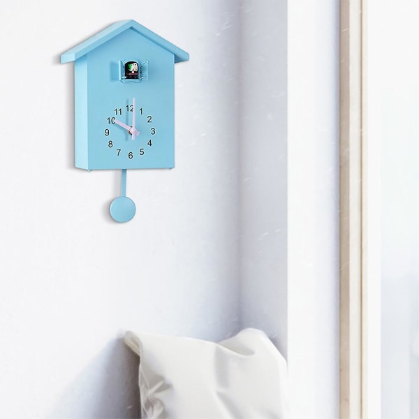 Nordic Style Väggklocka Cuckoo Bird Goes blue