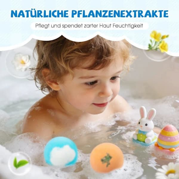 Gift Box with 12 Bath Bombs for Kids | Bath Bombs with a Surprise Inside for Kids | Organic