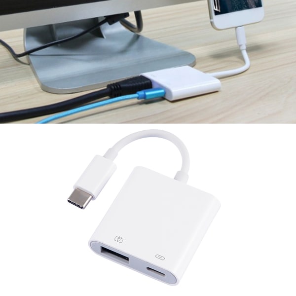 Memory Card Adapter Type C to OTG USB3.0 Card Reader for Connecting Keyboard Mouse USB Flash Drive