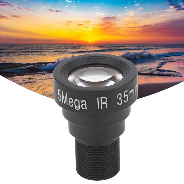 5MP enkeltkortlinse optisk brennvidde 35mm M12 for HD sikkerhetswebkamera