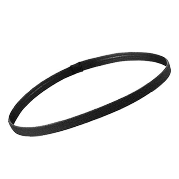 Ohut liukumaton elastinen urheilullinen hiuspanta, jossa on liukumaton silikonigrip harjoitushikinauha Päähineet miehille Naiset Jalkapallo Koripallo Jalkapallo Tennis Black