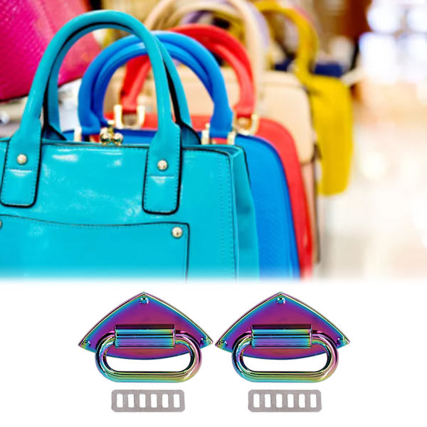 Laukun solki Vakaa Kestävä Kestävä Hieno Kaunis Koristeellinen Lompakon laitteisto DIY-laukkuille Käsilaukut Colorful
