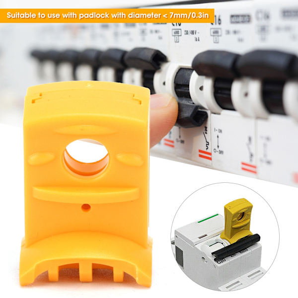 Miniature Circuit Breaker Lockout Pinout Power Isolation Elektrisk Sikkerhedslås Enhed til Schneider MCB