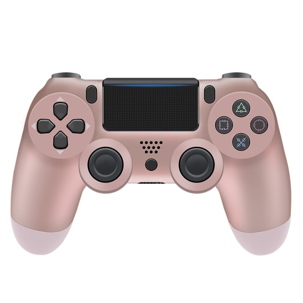 Trådløs Bluetooth 4.0 Vibrerende Gamepad med Lys til PS4 Pink