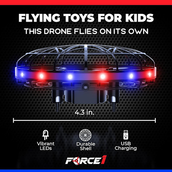 Manuaalinen lennokki - Hands Free Motion Sensor Mini Drone, Helppo sisätiloissa pieni UFO-lelu Fly Ball Drone -lelu pojille ja tytöille