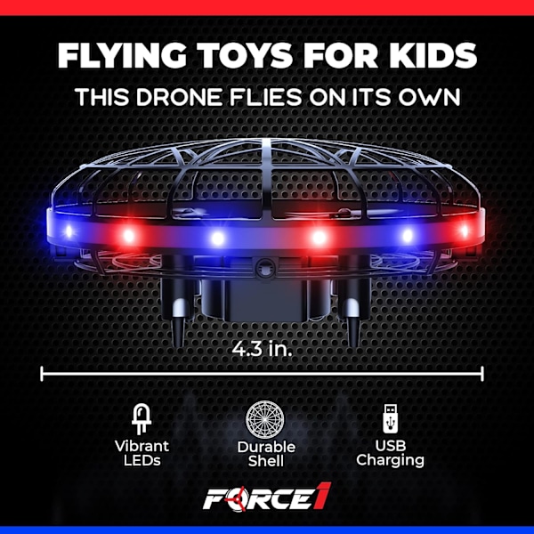 Manuell drönare - Hands Free Motion Sensor Mini Drone, Lätt inomhus liten UFO-leksak Fly Ball Drone Toy för pojkar och flickor
