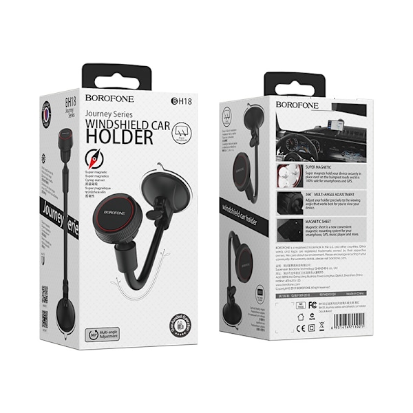 Borofone BH18 Journey Series Vinduesmontering til Bil Universal Mobiltelefon Bilnavigationsholder