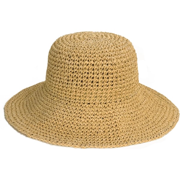 Womens Sun Hats Wide Brim Summer Beach Hat for Women Foldable Travel Straw Hat UPF50+