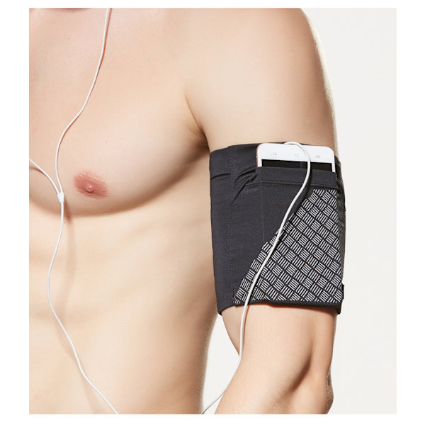 Universell sportarmband för alla mobiltelefoner. Telefonarmband för löpning, fitness och gymträning Passar telefoner upp till 7\" rosa garn M Pink yarn M