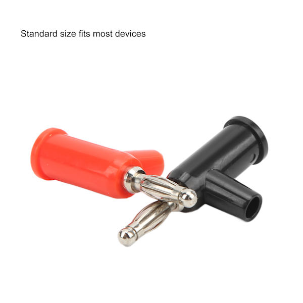 J.10028 4mm Bananplugg Stapelbar Lödfri Bananpluggkontakt för Elektroniska Instrument Spelkonsol Hårdvara