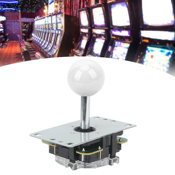 Arcade-joystick-peliohjain DIY-joystick Arcade-peli Taistelutikku Vaihto-osat Pin-piirilevy Ball Head White