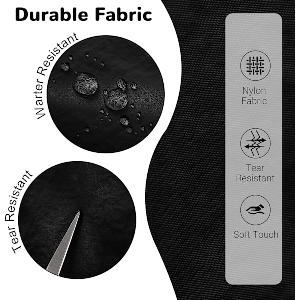 Foldbar, pakkebar vandrerygsæk - Våd - Tør adskillelseslomme, Multi - Formål Gym & Udendørs Daypack til mænd og kvinder Ideel til Adv Black 29*16*45