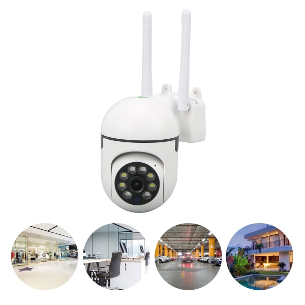 Smart säkerhetskamera Trådlös WiFi inomhusövervakningskamera Infraröd nattseende för hemmet EU-kontakt