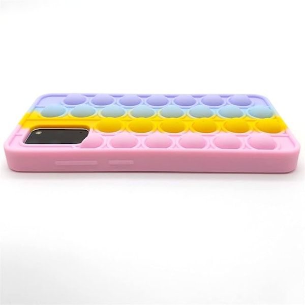 S20 FE Skal för Samsung S20 FE Skal Sött Galaxy S20 FE Skal Sensorisk Tryck Pop Bubbla 3D Fidget Leksaker Tonårsflickor Kvinnor Pojkar Barn Avslappning