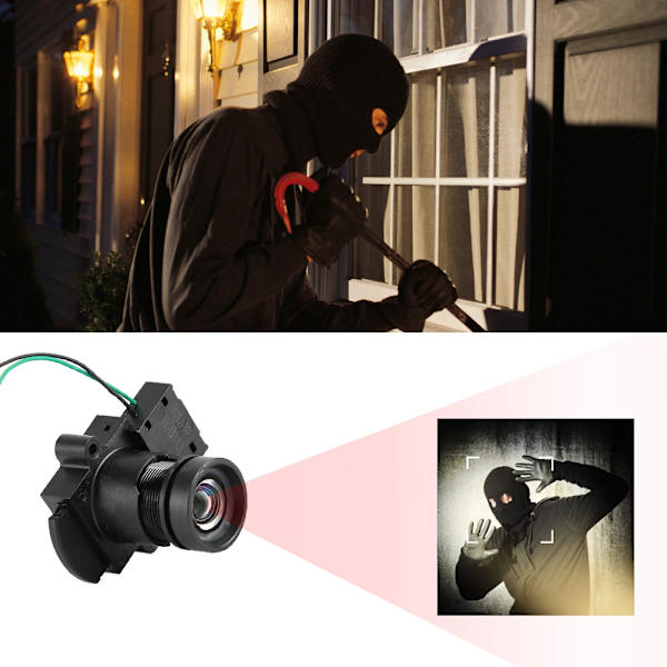 1080P 6mm 0.001Lux täyden värin objektiivi Ir cUT -suodattimella CCTV-kotivalvontakameraan