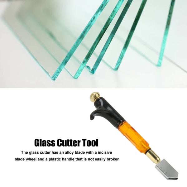 Glasskärare Handtag Ergonomiskt Handtag T-format Glasskärare Hårdvarutillbehör för tjockt glas