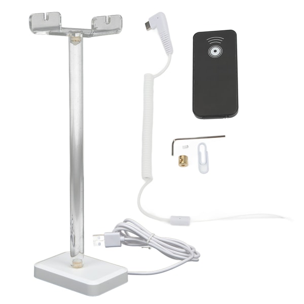Anti-tyverisikkerhet Bluetooth Headset Display Stand med Lading 100dB Alarm for Shop Mall