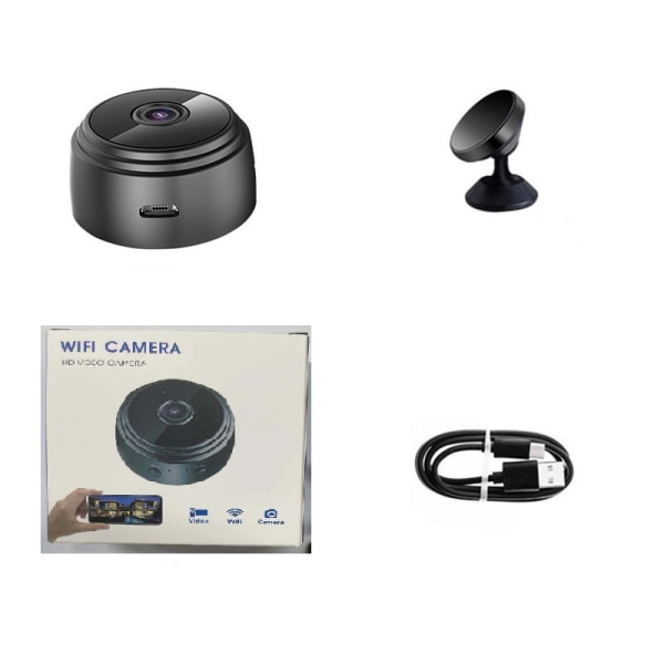 Actionkamera Night Vision Motion Detection HD trådløs fjernovervågningskameraer Black Blue Box
