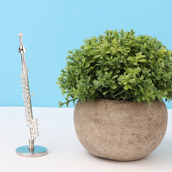 11 cm Mini kobberfløytemodell Musikkinstrumentmodell Musikalske gaver Dekor til hjemmet