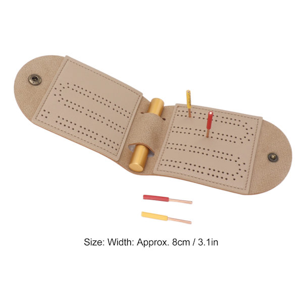 Resespel Track Game Board Bärbar Hopvikbar PU Läder Oändligt Kul Spjälsäng Spelbräda med 4 Pinne