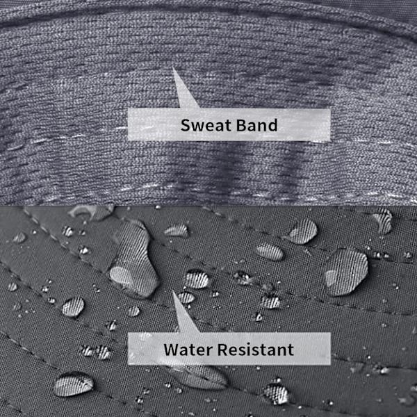 Solhattar för män och kvinnor, fiskehatt UPF 50+ andningsbar bred brätte sommar UV-skyddande hatt Beige