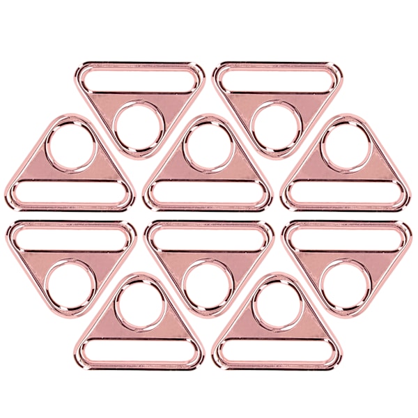 10 st justerbara spännen 38 mm zinklegering material multifunktionell lätt bärbar bagagetillbehör Rose Gold
