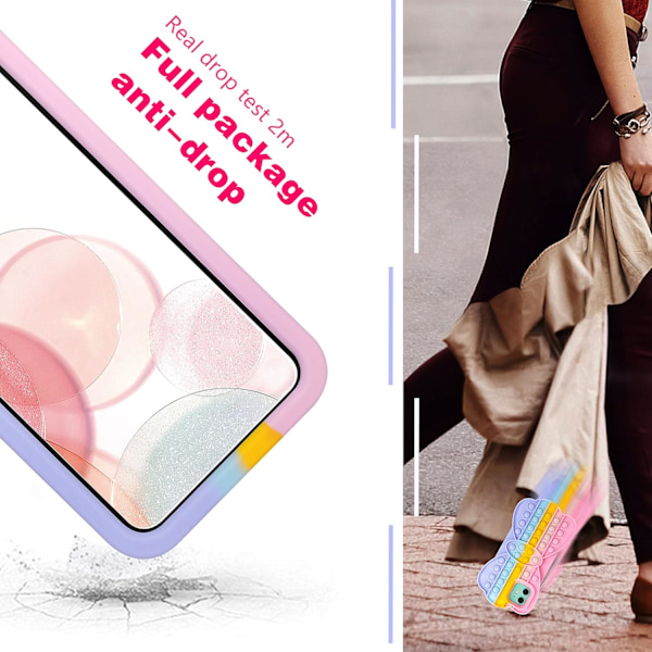 Kompatibel med iPhone 7/8/SE 2020/6/6S Skal Tecknat Kawaii Roligt Sött Kul Silikon Design Skydd för Flickor Barn Pojkar Tonåringar, Mode C