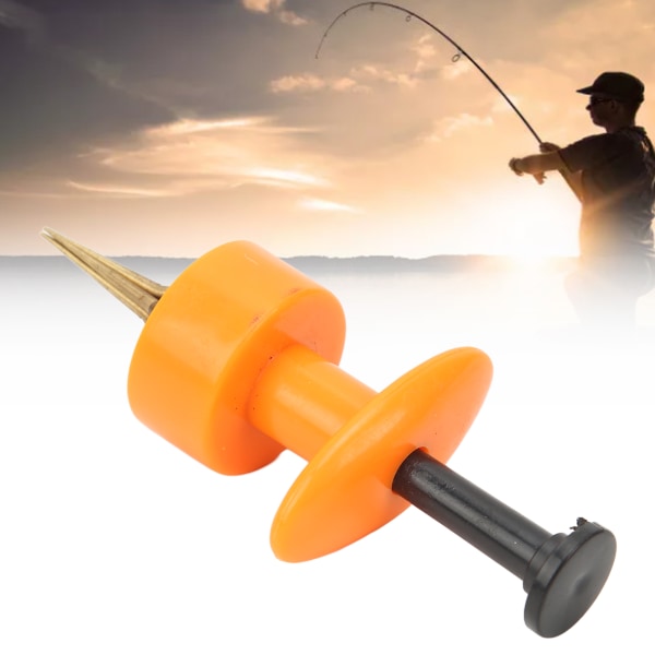 Fishing Baits Clip Portable 4 Claws Bloodworm Meitemark Clip med gummibånd fiskeutstyr tilbehør Gul