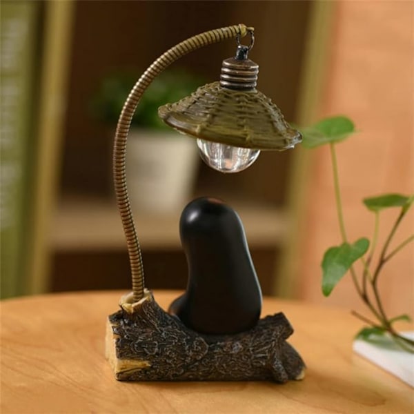 Anime No Face Man Figurer, Söta Cartoon Anime Nattljus Lampa Action Figur Leksaker för Barn Kid Hem Hus Decor (No Face Man)