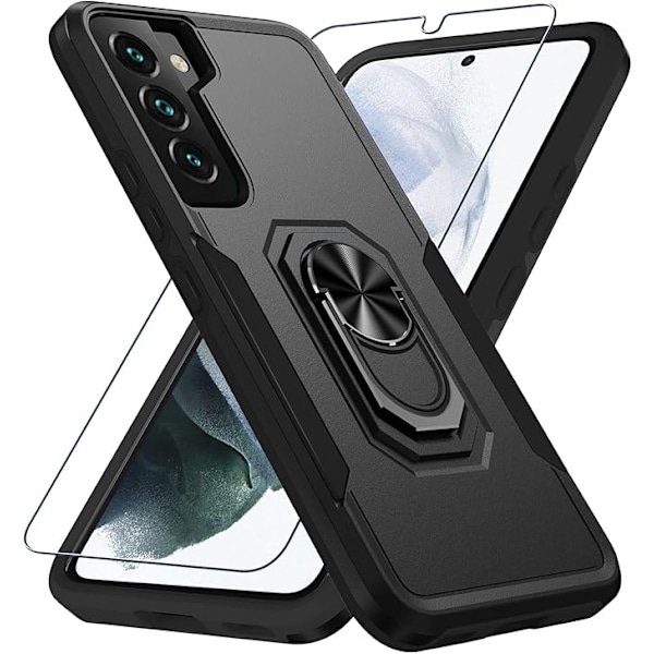 SamSung Galaxy S21 mobilskal, militärklassat stötsäkert skydd, klarar 4,5 meters falltest, med magnetiskt stöd