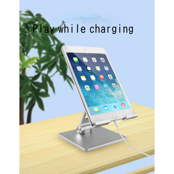 Tablet PC Stand Aluminiumlegering Foldbar Bærbar Forhøjet Stand Velegnet til IPad Computer Lazy Desktop Stand