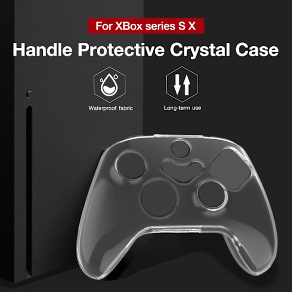 Skyddande kristallfodral i silikon, stötsäkert skyddskåpa, kompatibel med XBox Series S X-kontroller