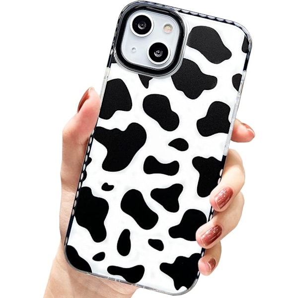 Skal till iPhone 13 Sött Ko-tryck, Söt Djur Ko Mönster Design Silikon Stötsäkert Skyddande TUP Bumper Skal till iPhone 13 6.1 tum