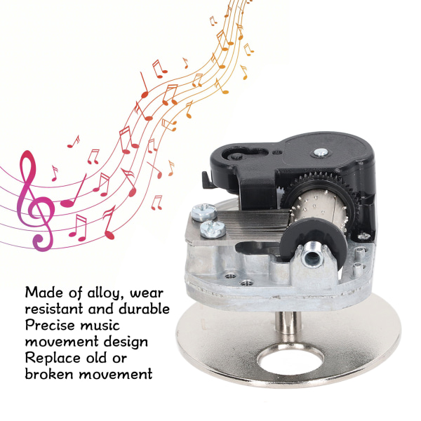 Musikboxrörelse med hög precision Legering Material DIY Urverk Musikbox för utbyte Gåvor